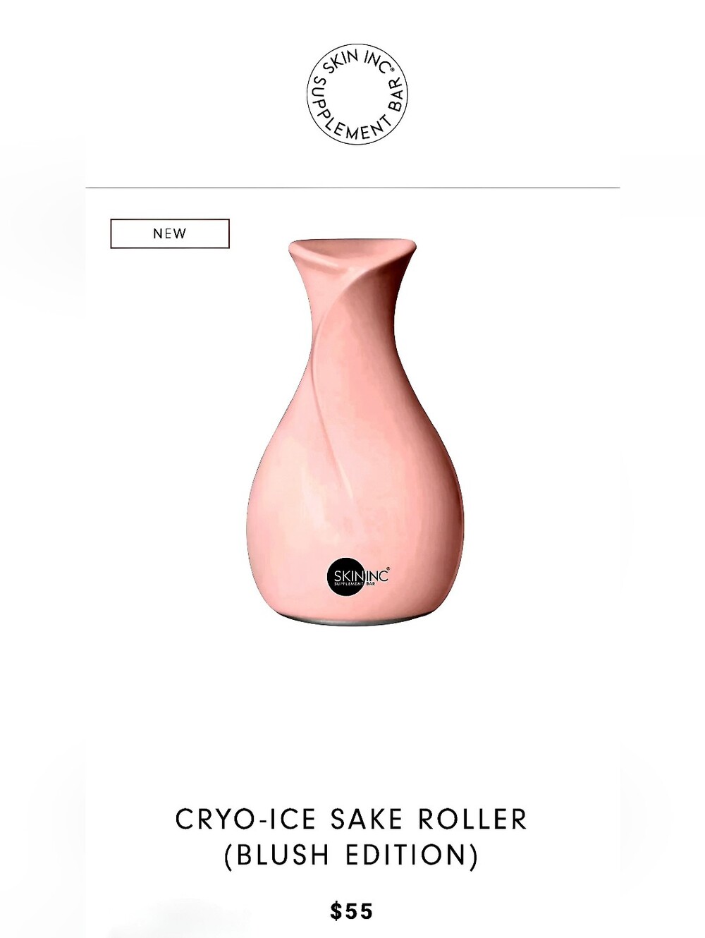 BRAND NEW IN B0X! Skin Inc Cryo-Ice Sake Roller 🩷BLUSH EDITION🩷